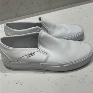 Vans Classic White Slip-On Shoes